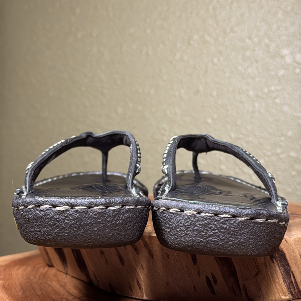 RARE KEEN BREE LEATHER THONG SANDALS - Picture 6 of 13